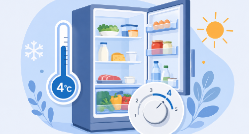 Scopri come regolare la temperatura del frigo in estate, quanti gradi impostare e come conservare gli alimenti riducendo i consumi.
